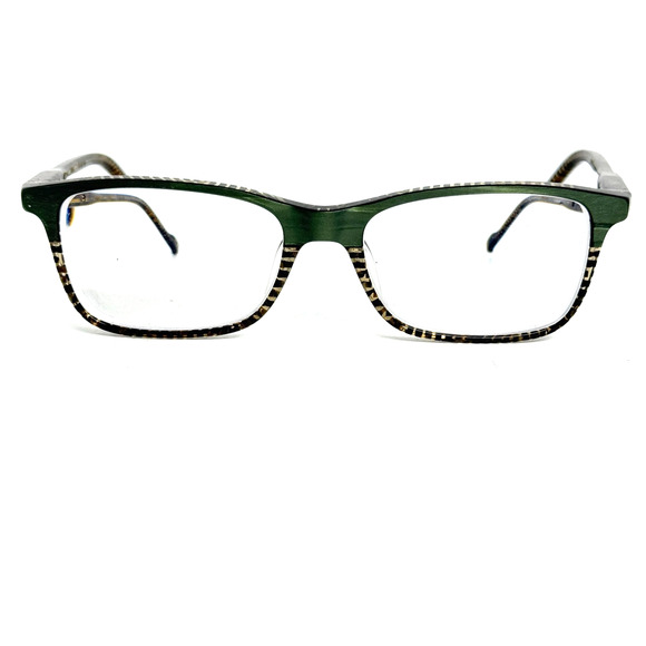 ETNIA BARCELONA WRIGHT GRBR Green Brown Eyeglasses Frames 51-16-140 H18333 - Picture 1 of 7